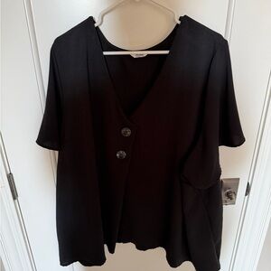 Penningtons Black V-Neck Blouse